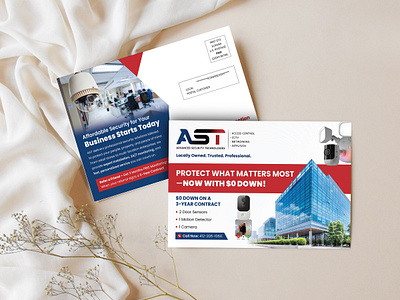 Security Camera Postcard Design | Smart Home & Business Mailer alarm system design business protection postcard cctv marketing card direct mail security card home safety marketing security company print ad security postcard design security system flyer smart home postcard surveillance service mailer