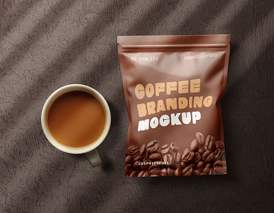 Coffee Packaging Branding Mockup premium