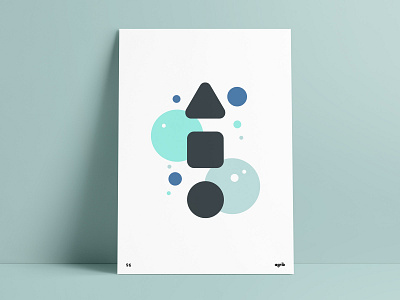 Minimal Soft Geometric Poster abstract agrib circles flat geometric geometric artist geometric poster geometric print geometrical geometrical design geometrical print minimal minimalism poster poster challenge poster design print rounded shapes soft