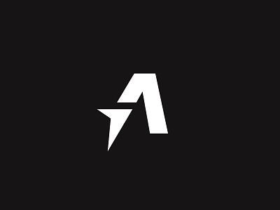 A a athlete branding clothing creative design gym icon identity letter a minimal sports