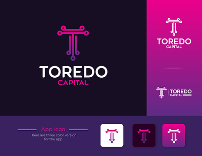 Toredo Capital Logo Design | Crypto Blockchain Logo | DesignoFly blockchain blockchain identity blockchain logos brand ide brand identity branding crypto identity crypto logo logo logo app logo colors logo icon modern identity orientations t blockchain logo t crypto logo tech company logo tech logo toredo toredo capital