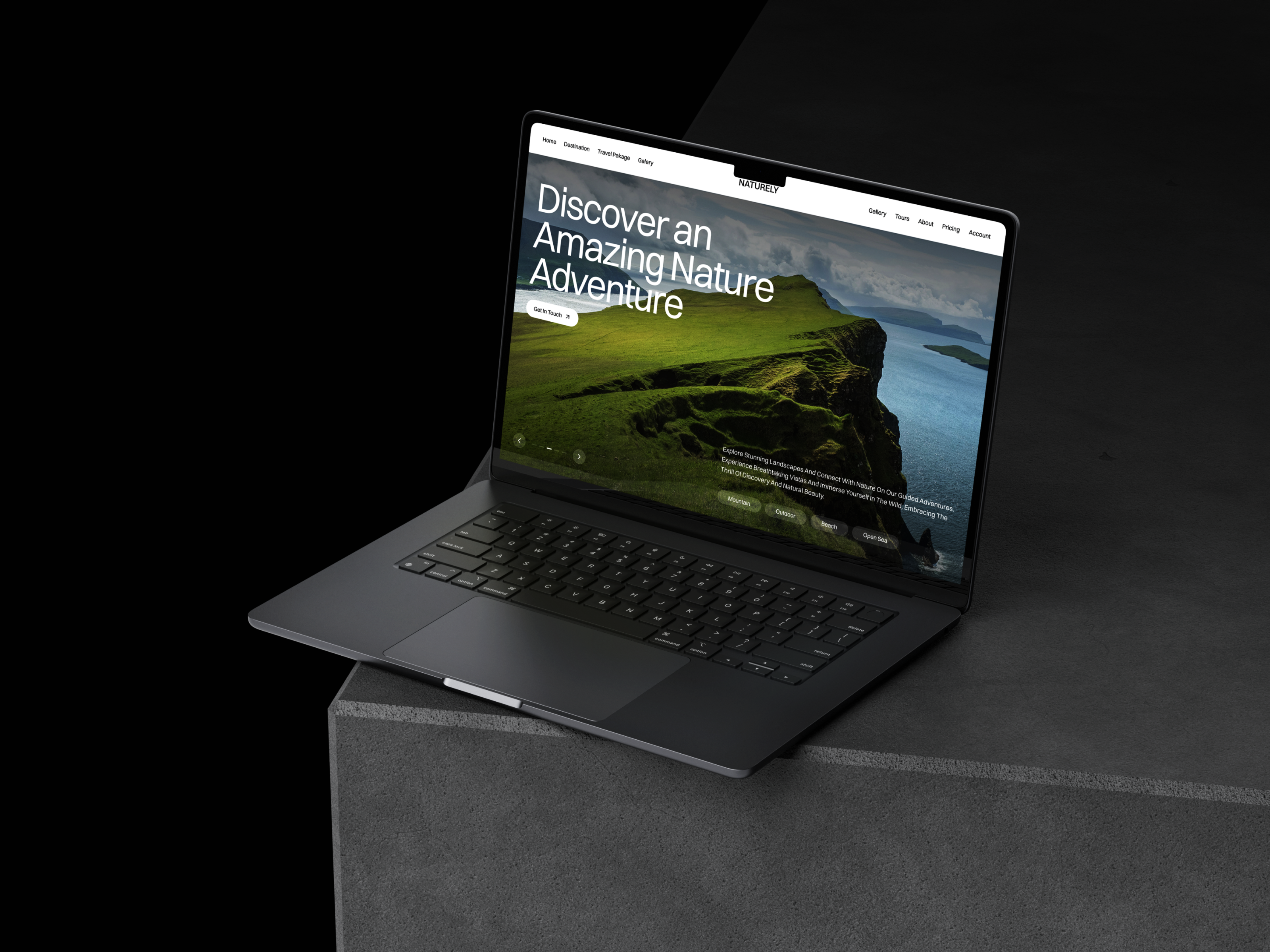 Example of Travel Landing Page