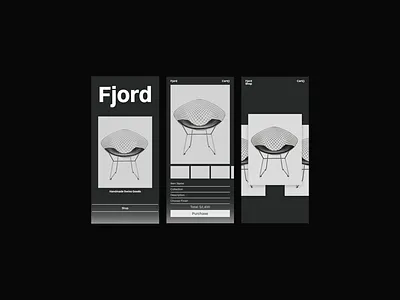 FJORD Mobile Screens design ecommerce figma graphic design ui web