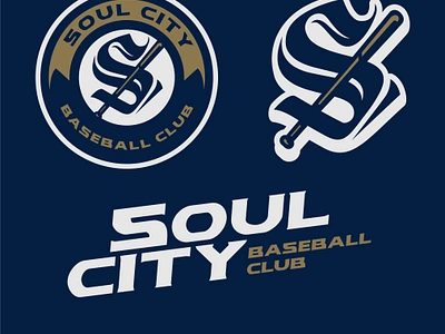 SOUL CITY BASEBALL CLUB baseball branding design esport graphic design illustration logo logo design logodesign logosport mascot character mascotlogo