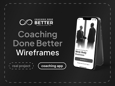 App Wireframes for Coaching Done Better App app design app wireframes figma ui ui design userflows ux ux design ux research wireframes