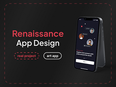 Artist Collab App Design for Renaissance app design art app artist app figma figma app uexp ui ui design ui ux user interface ux ux design ux research