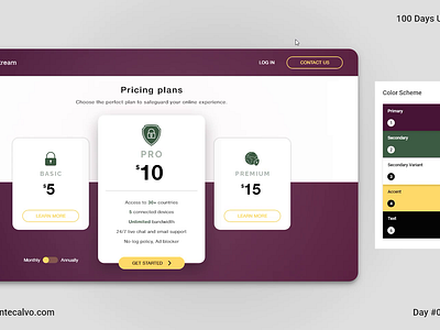 Day #030 - Pricing | 100 Days UI Challenge animation animation design daily 100 dailyui dailyuichallenge design graphic design interaction interaction design interface design motion graphics ui ui design user interface design visual design