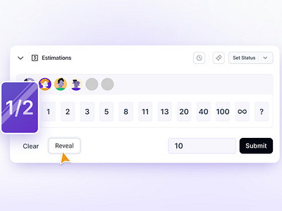 Estimating (Time Picker) design system product design saas ui ux