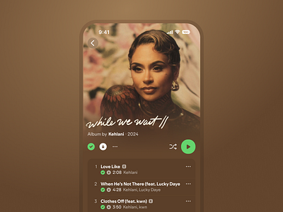 Album Details Concept album apple applemusic concept ios iphone music musicapp podcasts spotify streaming ui