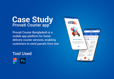 Case Study Courier app app courierapp graphic design ui ux