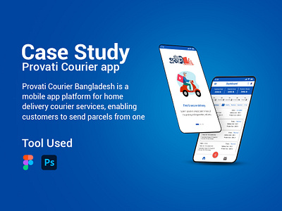 Case Study Courier app app courierapp graphic design ui ux