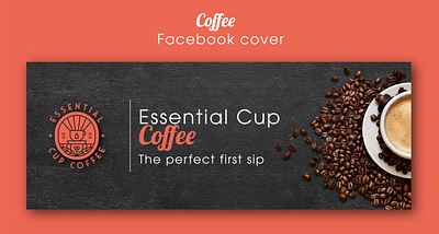 Coffee Facebook Cover design banner branding coffee cover design facebool graphic design illustration illustrator tea vector