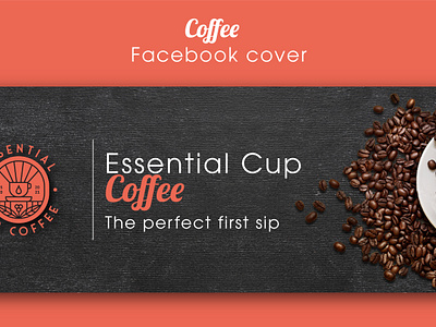 Coffee Facebook Cover design banner branding coffee cover design facebool graphic design illustration illustrator tea vector