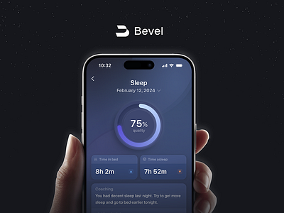 Bevel App brand identity branding graphic design health app identity logo mark negative space symbol visual identity website