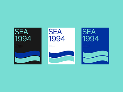 SEA—1994 america football graphic design minimal poster design soccer sports sports design