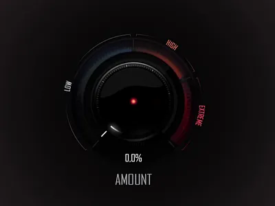 Futuristic Big Knob - for Audio UI Design animation for uiux app design audio gui graphic designer audio interface graphics audio plugin design audio software interface custom ui elements digital product designer interaction design music software ui design software graphics design uiux designer user interface design