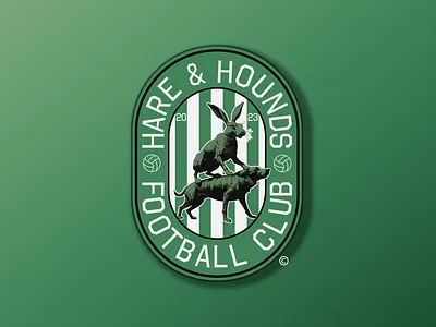 Hare & Hounds F.C. Badge badge branding design football graphic design logo