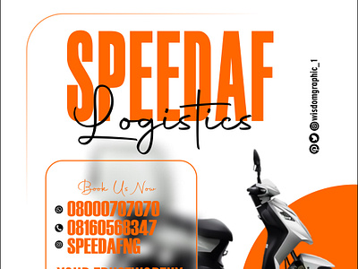 Speedaf NG logistics Design ad design banner design branding coreldraw