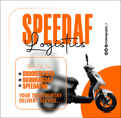 Speedaf NG logistics Design ad design banner design branding coreldraw