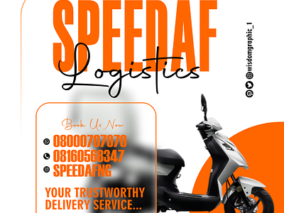 Speedaf NG logistics ad design banner design branding coreldraw