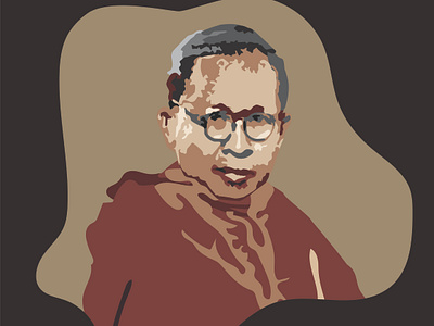 Mgr. Soegijapranata abstract artist artistic branding design graphic design illustation illustration indonesia indonesian modern potrait vector vintage