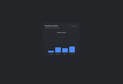 Pending Transaction Card design ui