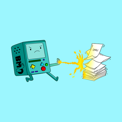 Mad BMO adobe art cartoon draw drawing graphic design illustration illustrator ilustracion motion graphics photoshop