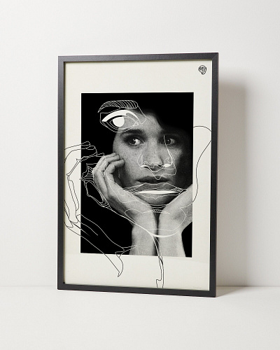 Printable Wall Art, Trendy Apartment Decor, Wall Art Poster female face female portrait graphic design line art wall art