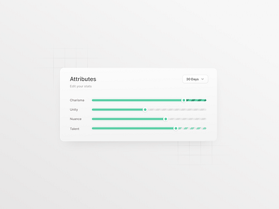 Daily Sketch 3 | Stat slider animation challenge design figma illustration ui