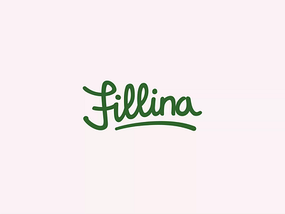 "Fillina" Logo Animation 2d 2d animation 2d motion animation branding design logo motion graphics