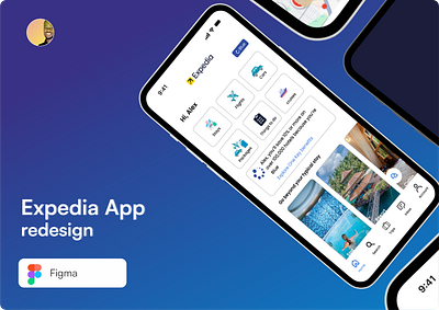 Expedia - Reservation bookings app animation figma logo mobile app ui web
