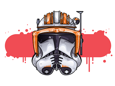 SW Clone Unit - Commander Cody character clone clone wars commander cody dark side darth vader humanoid illustration jedi joda line mask robot space fantasy star wars star wars art vector