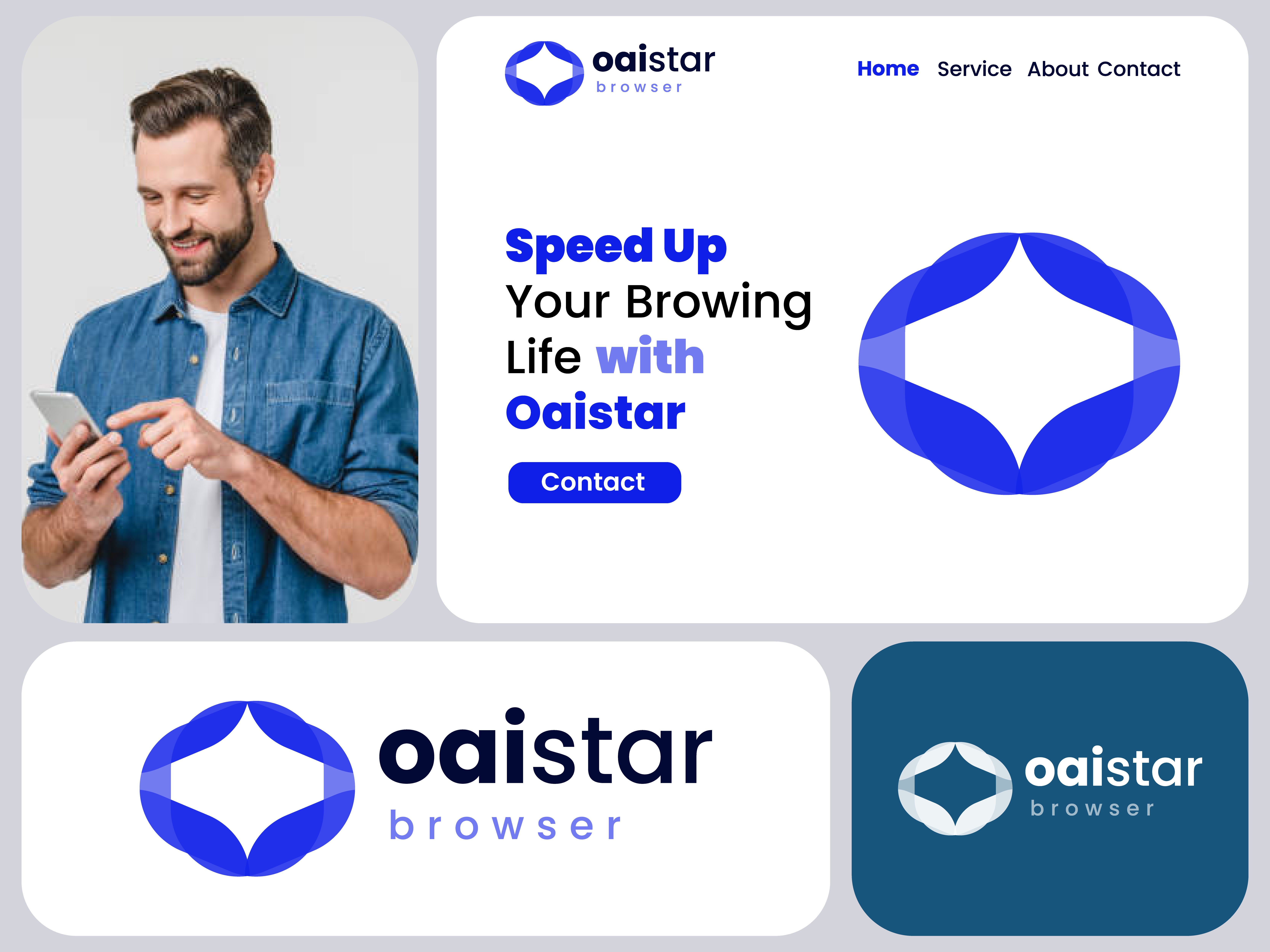 Example of Custom Letter Mark Logo And Branding