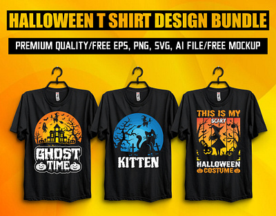 Halloween T Shirt Design Bundle branding cat cat vector custom custom graphic custom t shirt custom template design etsygiftshops ghost graphic design halloween holiday illustration logo t shirt t shirt design typography ui vector