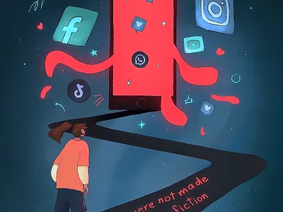 We were not made to live in fiction digital artwork. 2d art 2d artist 2d artwork 2d illustration 2d illustration art art artist artwork background art digital art digital artist digital artwork digital drawing digital painting procreate storytelling art
