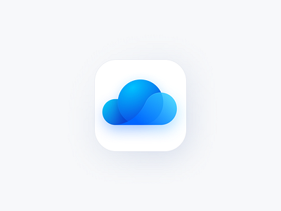 Cloud space icon app branding design graphic design icon illustration ios logo ui ux