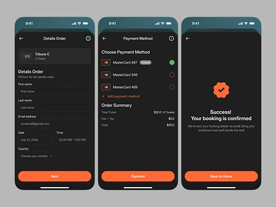 Event UI/UX Mobile App Design - Buy Ticket 💰 booking buy ticket event event app event mobile app event ticket events festival ios mobile app music party payment payment ticket product design schedule ticket ticket payment ui design uiux