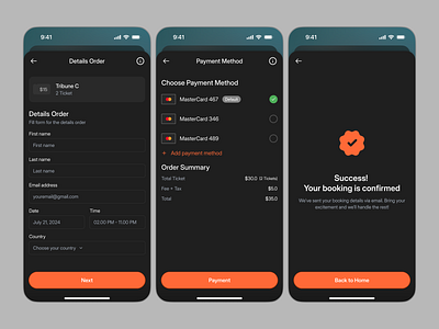 Event UI/UX Mobile App Design - Buy Ticket 💰 booking buy ticket event event app event mobile app event ticket events festival ios mobile app music party payment payment ticket product design schedule ticket ticket payment ui design uiux