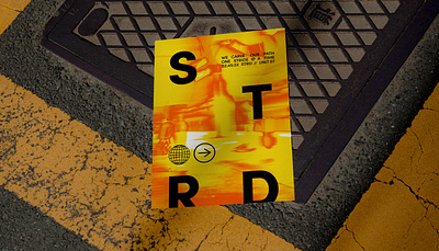 STRD | Poster branding club experimental graphic design heatmap identity logo poster running club sports visual