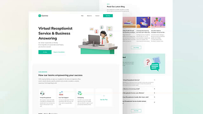 Normaland 2.0 - Customer Service Landing Page Interaction 3d agency animation apps blender clean commercial company customer service digital product features illustration interaction landing page marketing responsive service startup team template