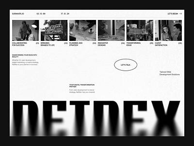 NETNEX - Digital Agency (Hero) agency blur brutalism creative digitalagency hero minimalist monocrom noir rawdesign ui ux white