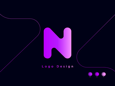 N logo design brand identity branding ecommerce graphic design logo logo design n n gradient logo n letter n logo n logo design n logomark n modern logo n typography