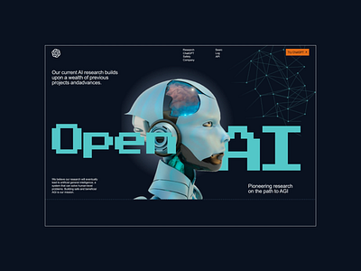 Openai website animation (portfolio, product) 3d animation graphic design ui