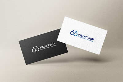 NextTap Logo Design brand identity design branding business card graphic design illustration logo logo design nfc business card nfc logo typography vector