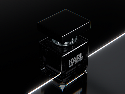 3D Design for KARL LAGERFELD Perfume From Karl 3d 3d art 3d design 3d model ad ads art branding design graphic design karl perfume perfumes