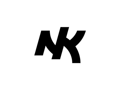 NK Lettermark brand identity branding design lettering lettermark logo mark monogram type typography