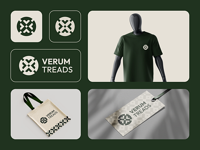 "VERUM TREADS" Logo Design apparel design graphic design logo visual identity