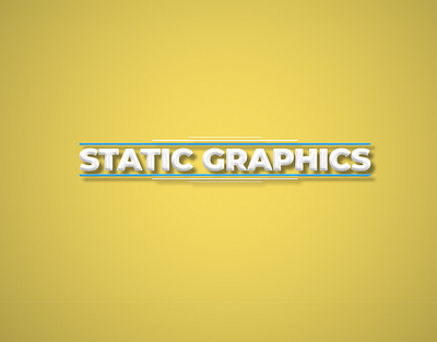 STATIC GRAPHICS animation branding graphic design illustration logo motion graphics photoshop social media