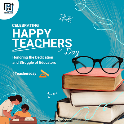 Happy Teachers Day graphic design ui