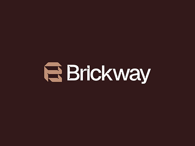 Brickway, Real Estate, Construction Logo Design, Lettermark, B brand designer brand identity branding building logo business logo construction logo creative logo design geometric logo icon letter logo lettermark logo logo design logo designer logomark modern logo real estate logo typography vector